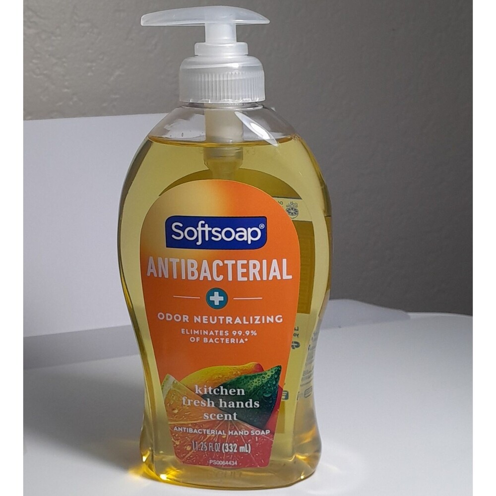 Softsoap Antibacterial Liquid Hand Soap Odor Neutralizing Kitchen Fresh 11.25